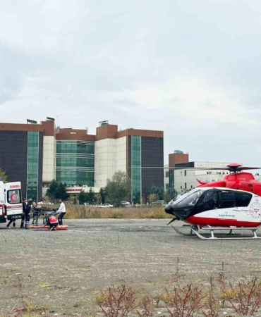 Terme’de Helikopterle Acil Kalp Pili Nakli