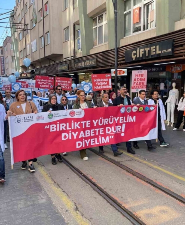 Diyabet Farkındalığı İçin Yürüyüş Düzenlendi