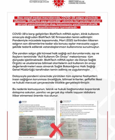 BioNTech Aşısı İddiaları Dezenformasyon!