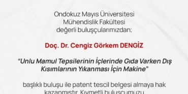 OMÜ’den İki Yeni Patent: Hijyen ve Ölçümde Yenilik