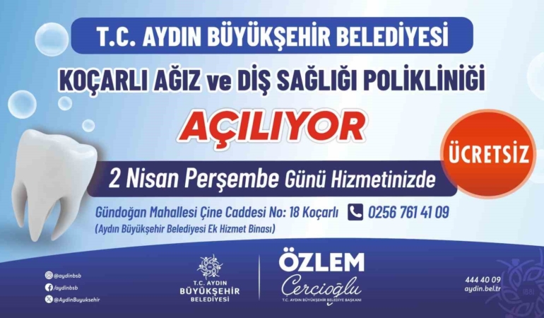 Koçarlı’da Ücretsiz Ağız ve Diş Sağlığı Hizmeti!