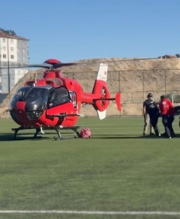 Ambulans Helikopter, Kalp Krizi Geçiren Yaşlıya Ulaştı!