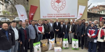 Simav’da çiftçilere yüzde 75 hibeli tohum desteği