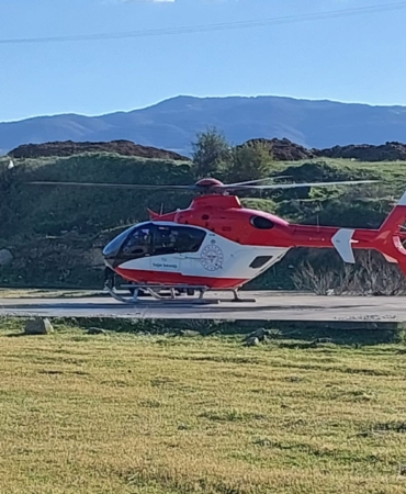 Kalp Krizi Geçiren Hastaya Hızlı Helikopter Müdahalesi