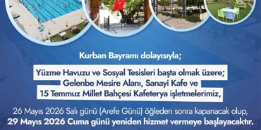 Kurban Bayramı’nda Buharkent’te Havuz Kapatılıyor