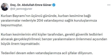 Kurban Bayramı’nda 204 Yaralı: Sağlık Uyarısı!