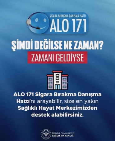 ALO 171 ile 143 Bin Kişiye Sigara Bırakma Desteği