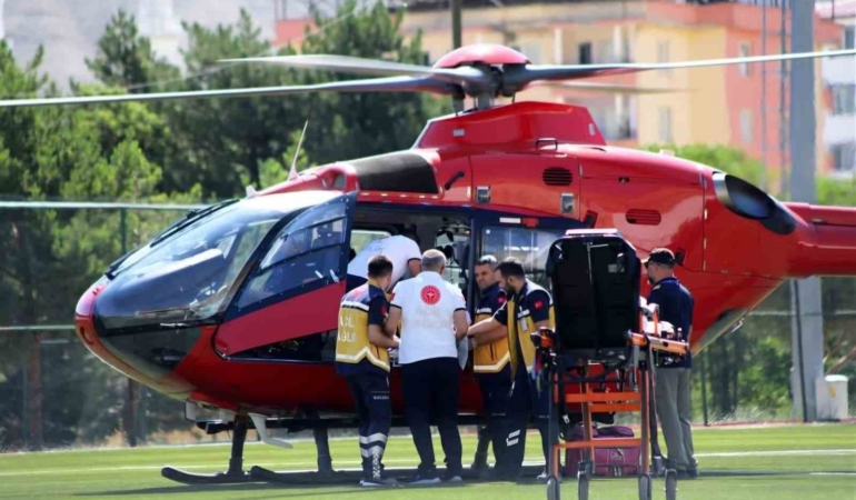Malatya’da Ambulans Helikopterle Hayat Kurtarıldı